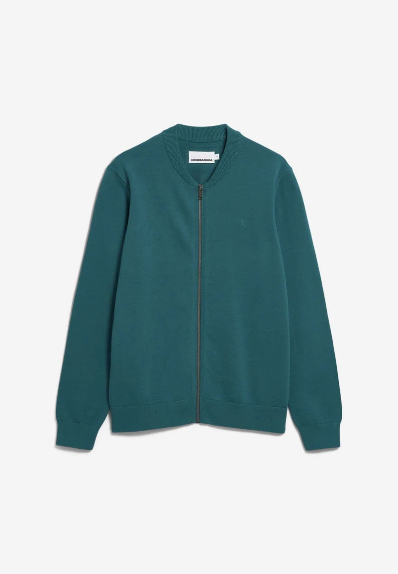 AGAAMON STRICKJACKE | petrol velvet