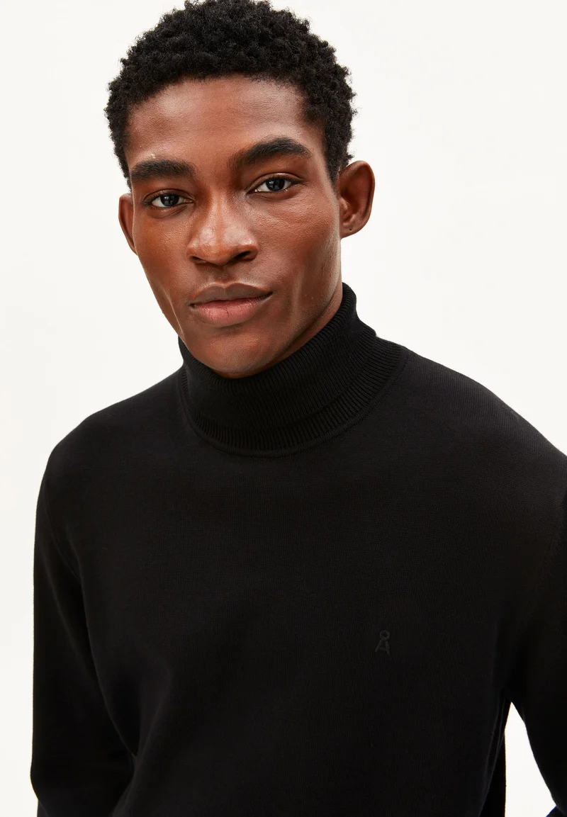 GAARDO STRICK-ROLLKRAGENPULLOVER | black