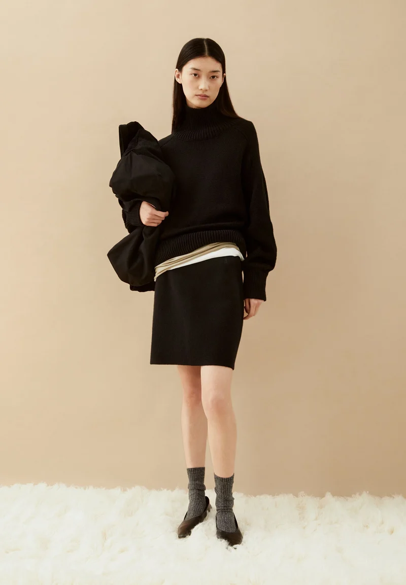 WINTER-BAUMWOLL-STRICKPULLOVER | black