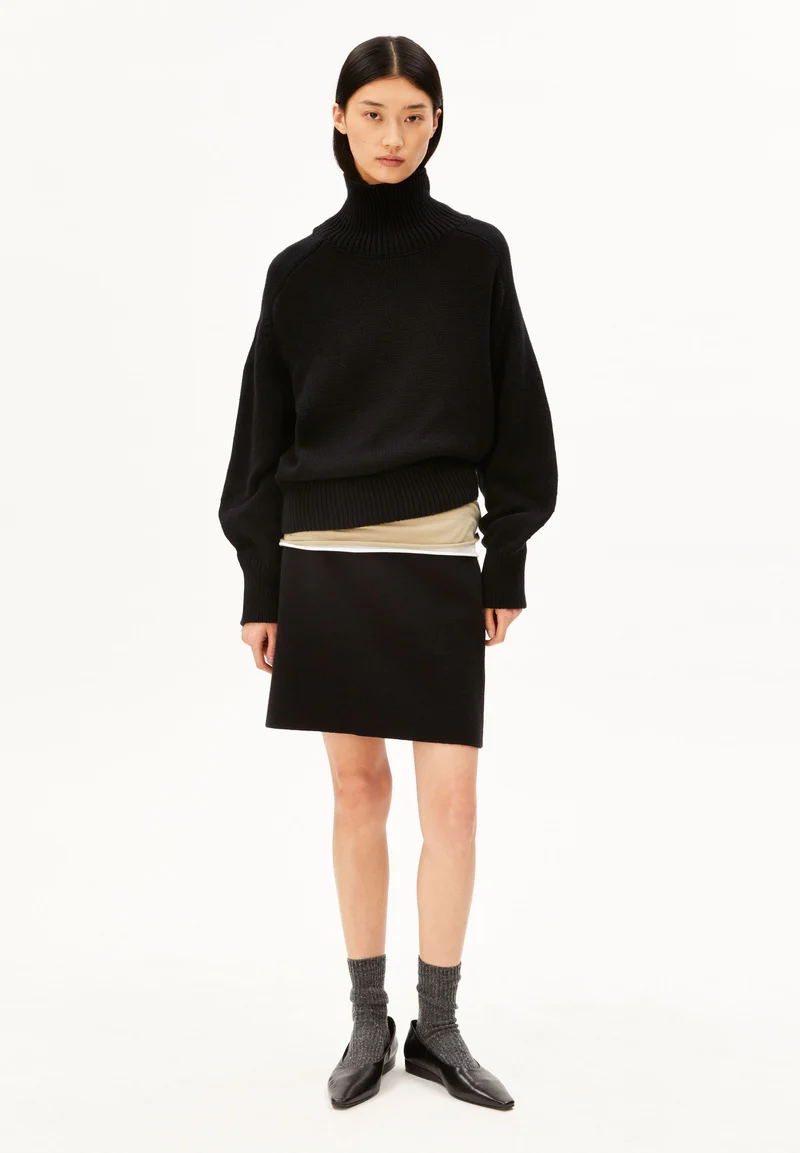 WINTER-BAUMWOLL-STRICKPULLOVER | black