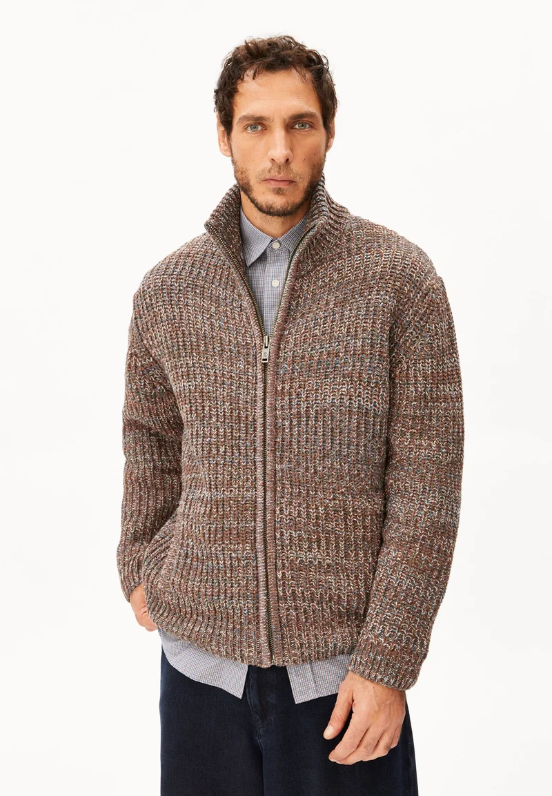 MOULINÉ STRICKJACKE | earthshade tweed-dusty moon tweed