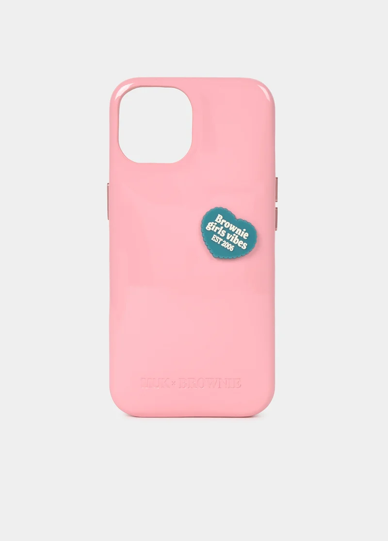 Heart badge phone case