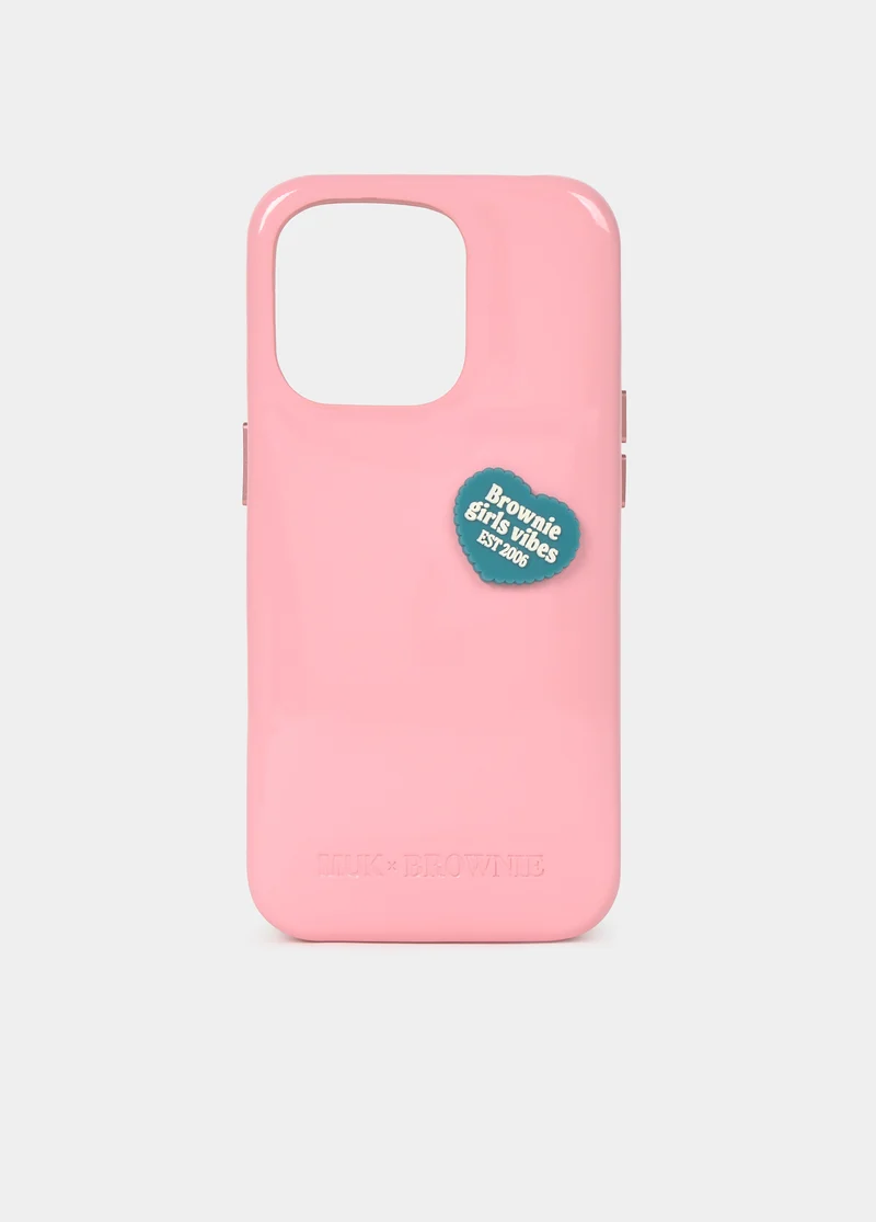 Heart badge phone case
