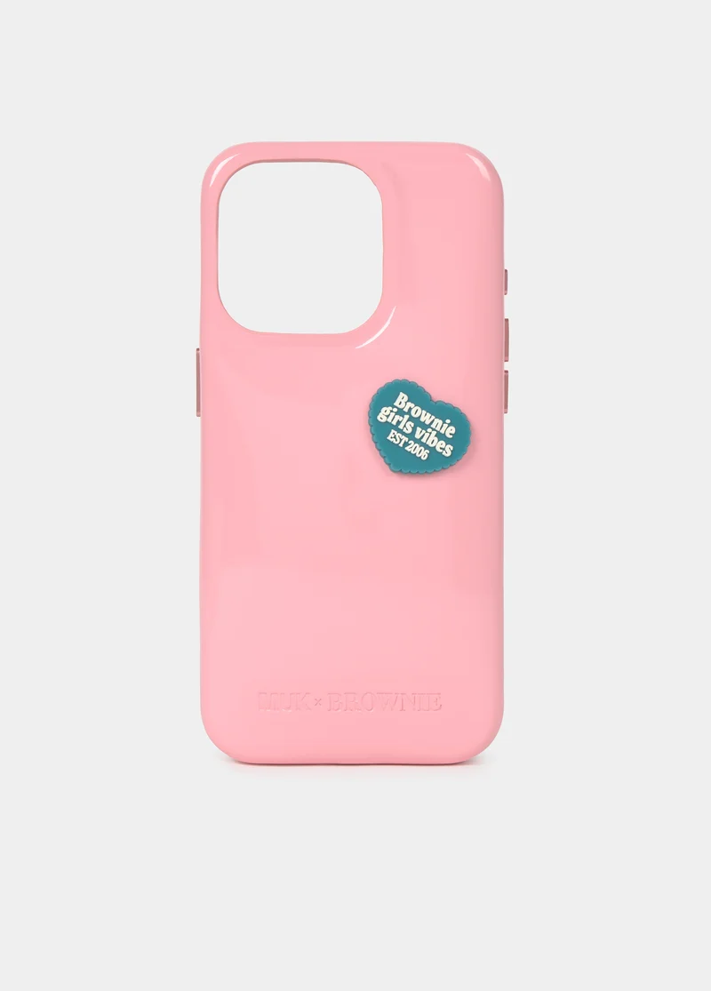 Heart badge phone case
