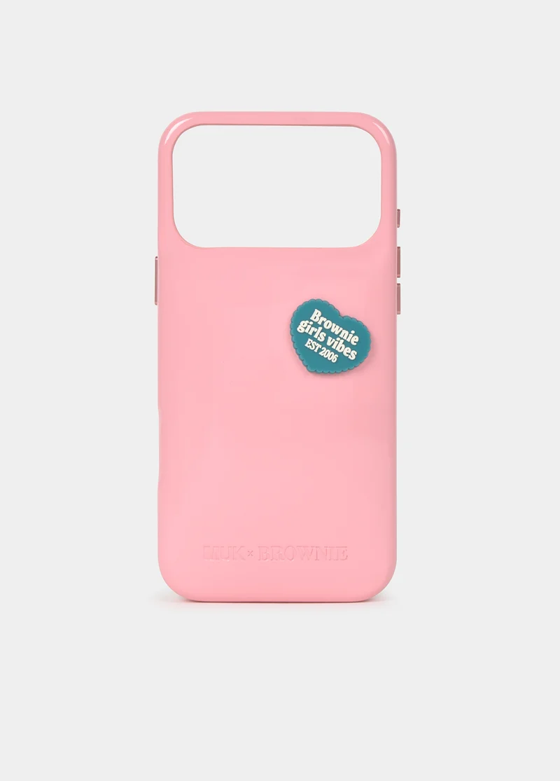 Heart badge phone case