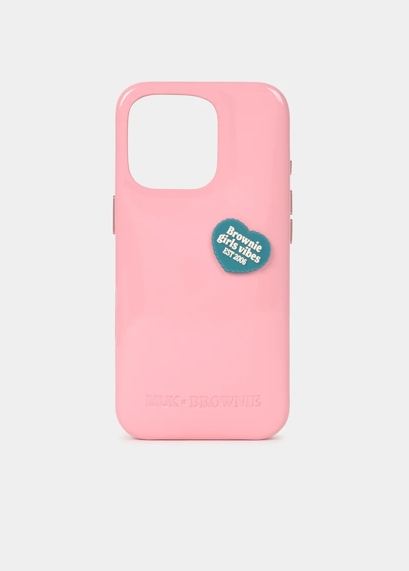 Heart badge phone case