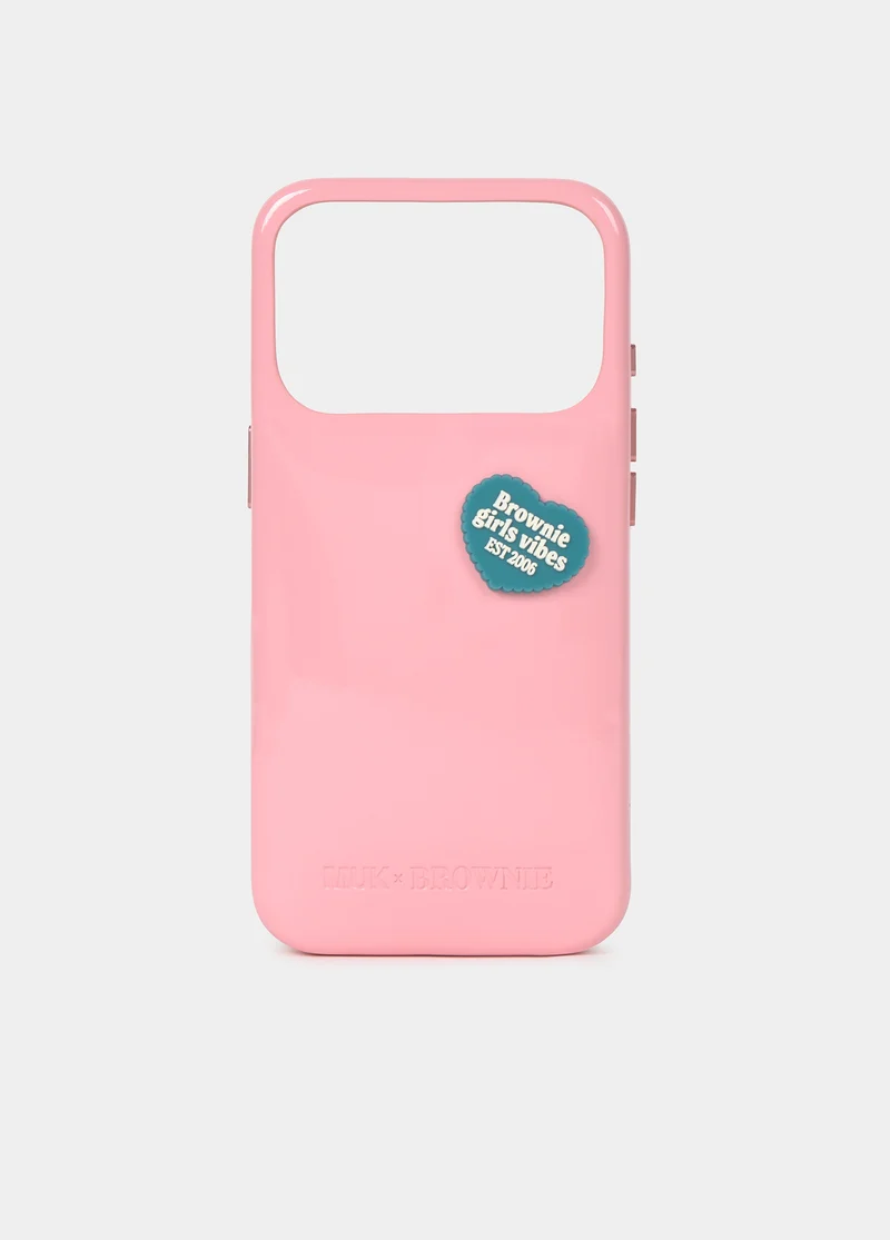 Heart badge phone case