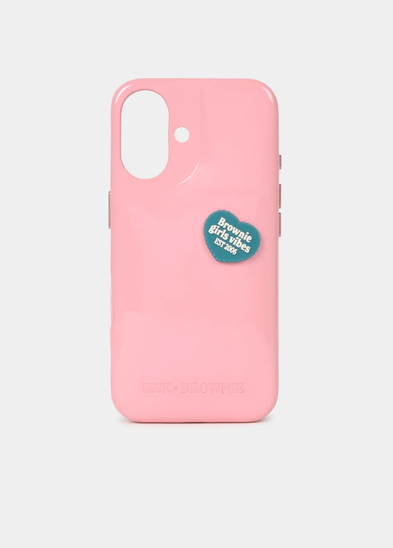 Heart badge phone case