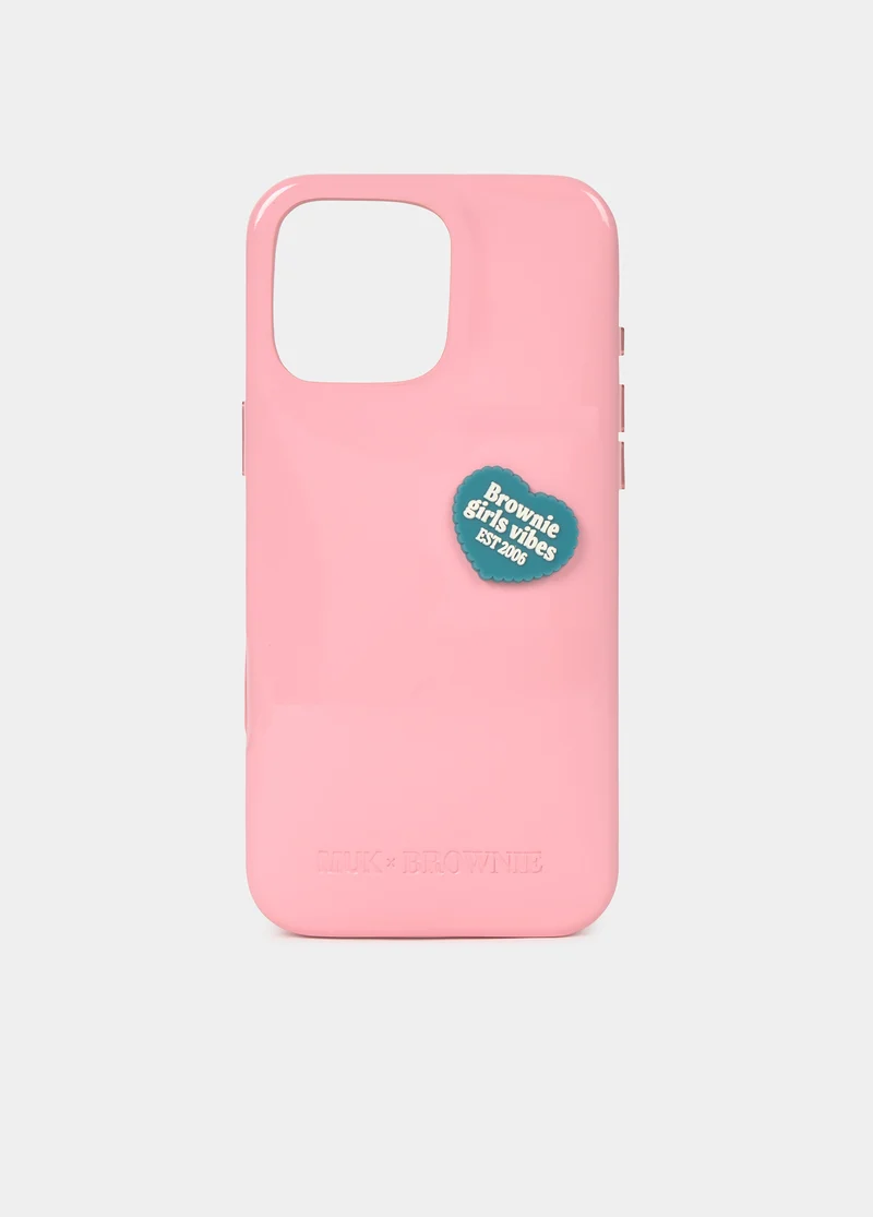 Heart badge phone case
