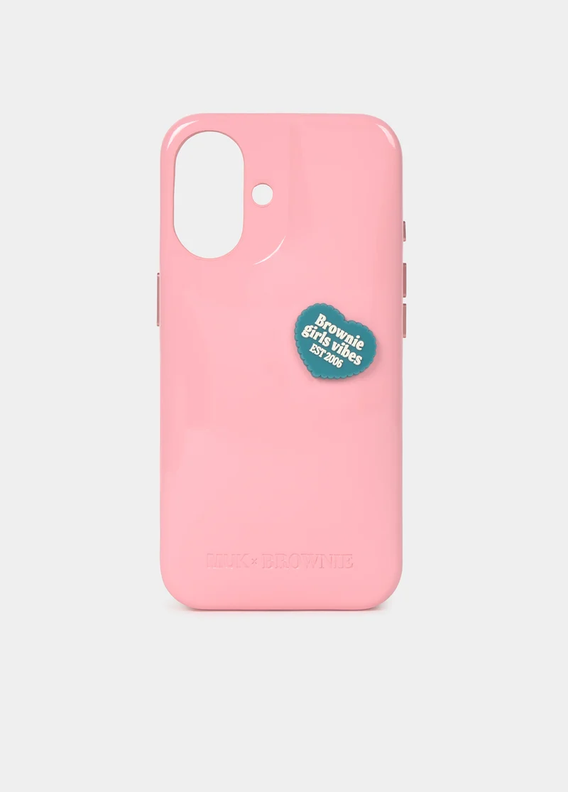 Heart badge phone case