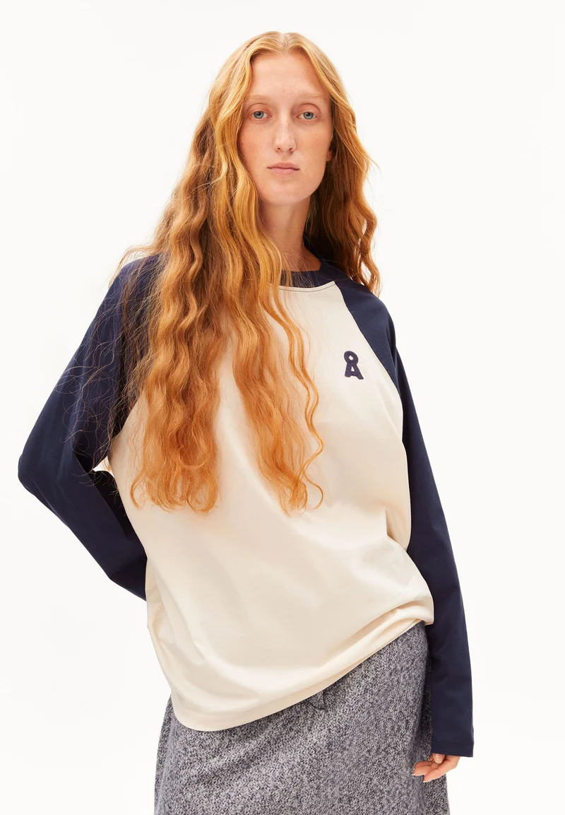ICONIC Å RAGLAN-LANGARMSHIRT | undyed-tinted navy