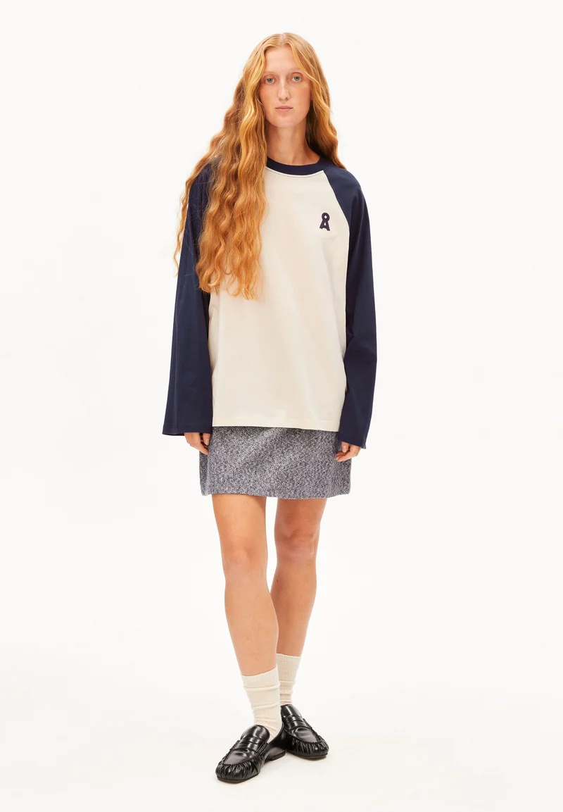 ICONIC Å RAGLAN-LANGARMSHIRT | undyed-tinted navy