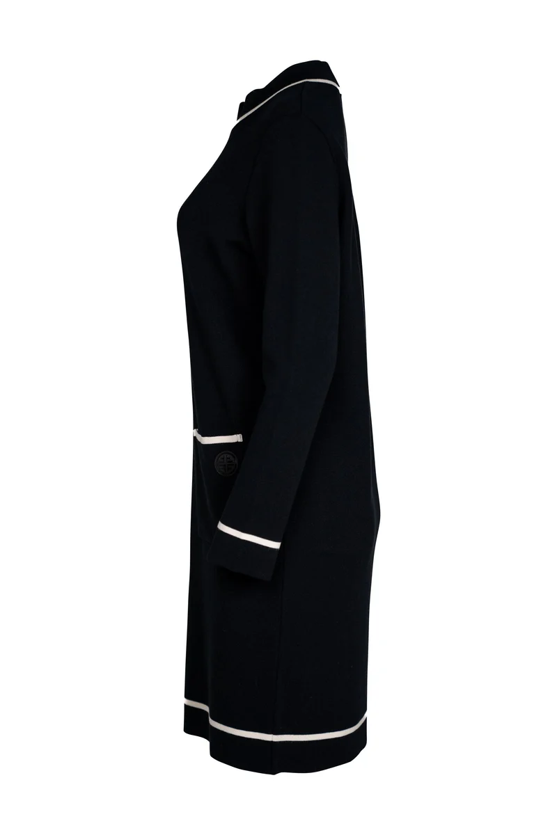 Strickkleid mit Kontrastblenden | 100% Made in Germany