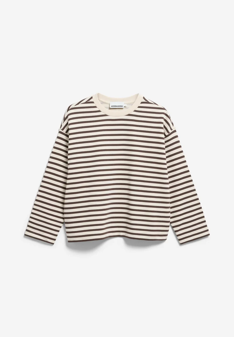 FRANKAA MAARLEN GESTREIFTES SWEATSHIRT | undyed-claystone