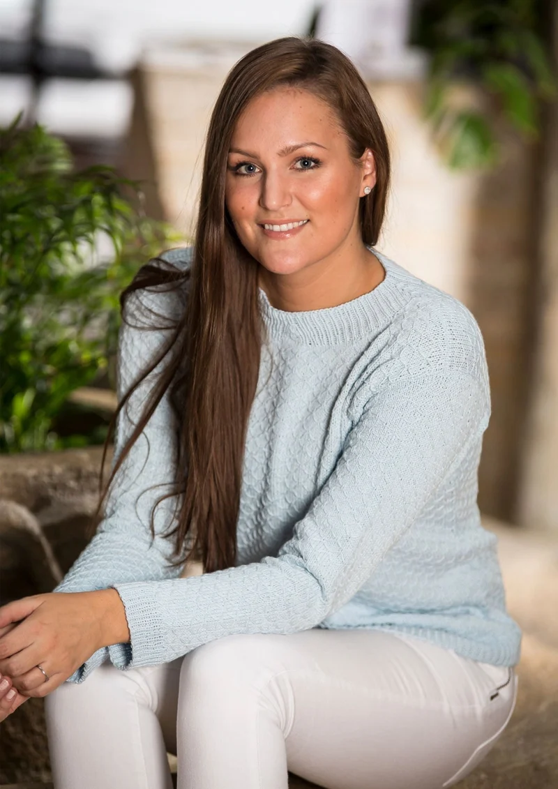 Bluse mit ordentlichem Muster in Baumwolle