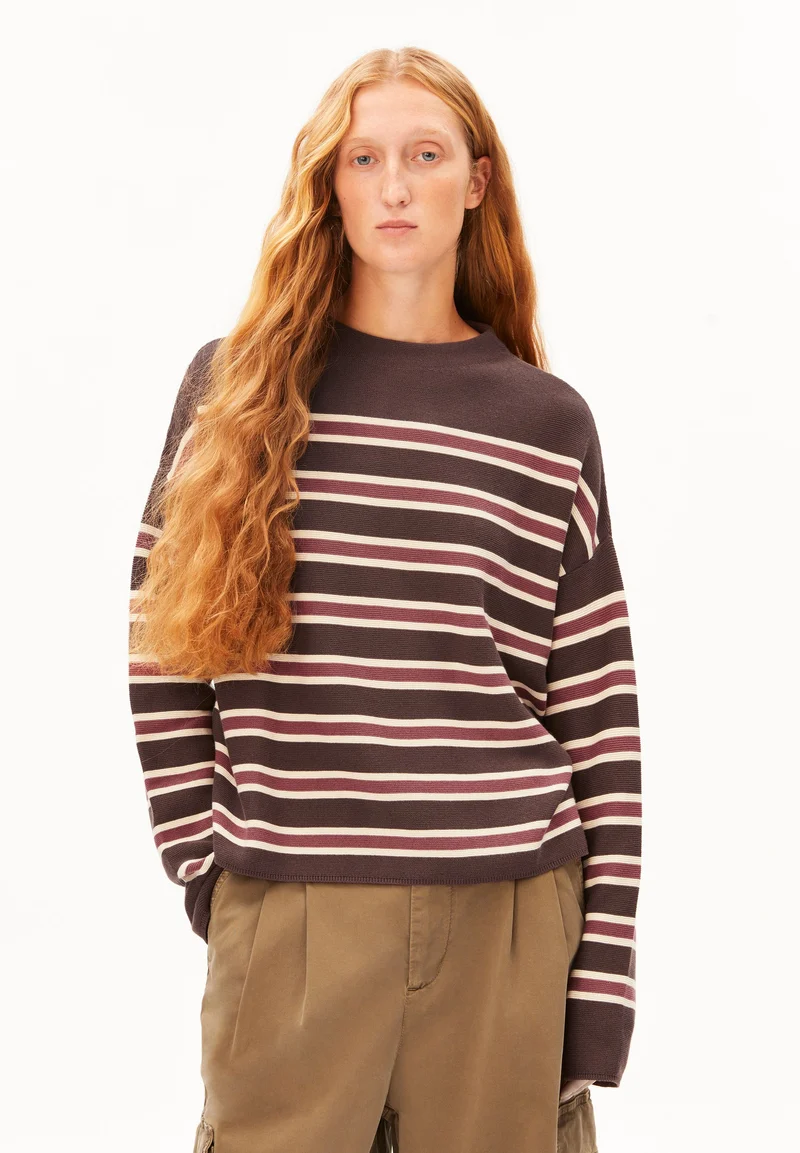 MERINAA GESTREIFTER STRICKPULLOVER