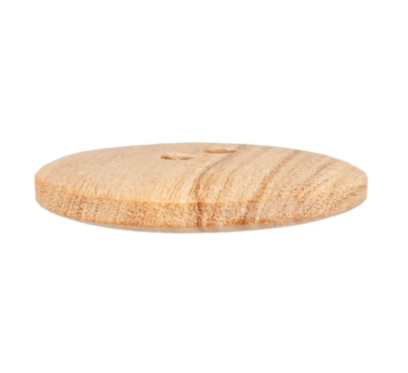 Holzknopf, 2-Loch, 12 -15 mm