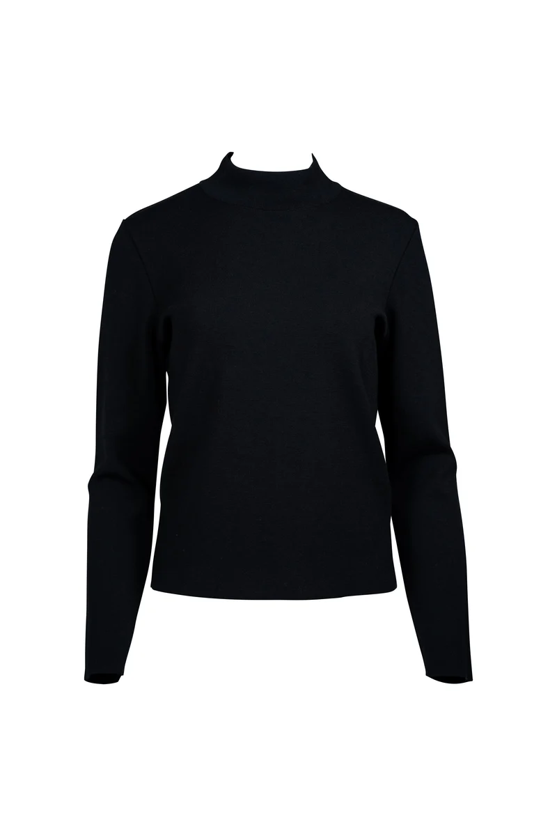 Basic-Pullover mit Stehkragen | 100% Made in Germany