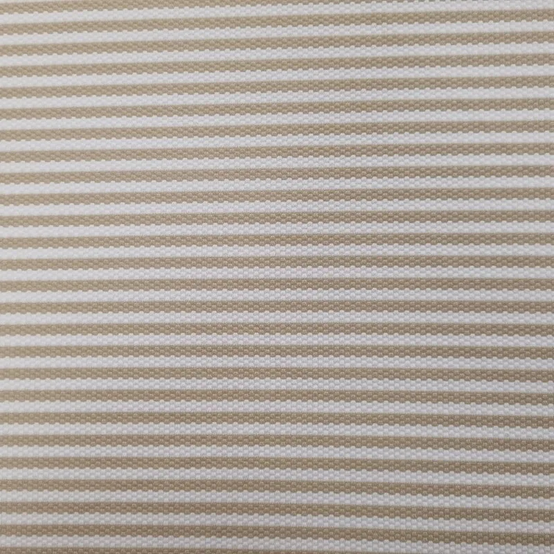 Jacquardjersey gestreift beige weiß Waben