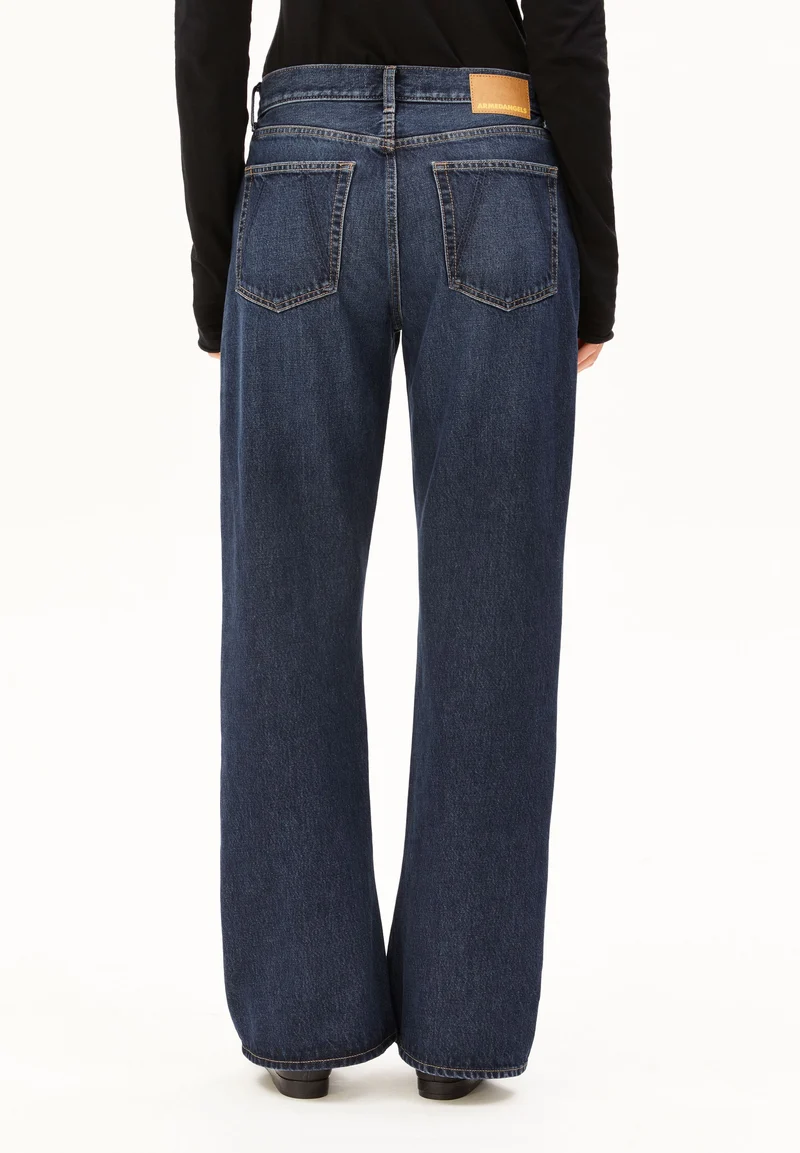 AAKY MID WAIST BOOTCUT JEANS | deep indigo