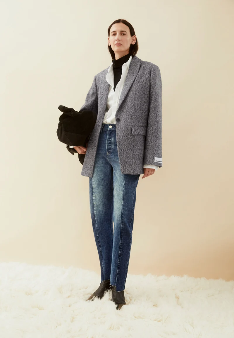 AAIKALA HIGH WAIST PATCH JEANS | mosaic