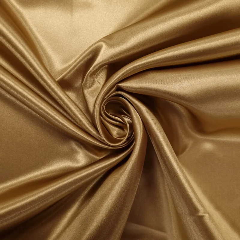 Deko Satin Gold 210 cm breit