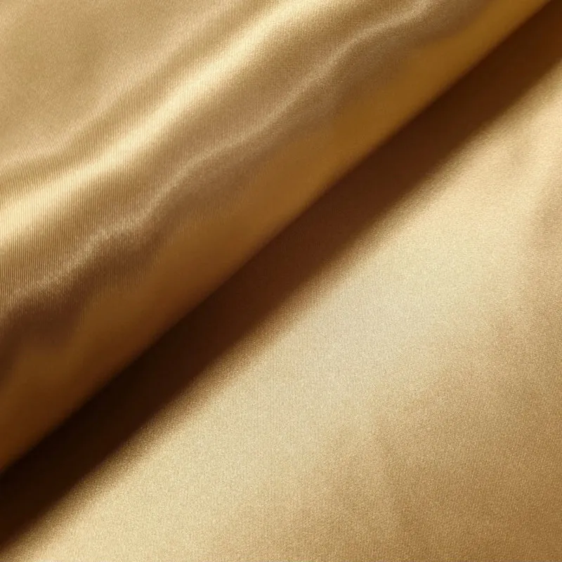 Deko Satin Gold 210 cm breit