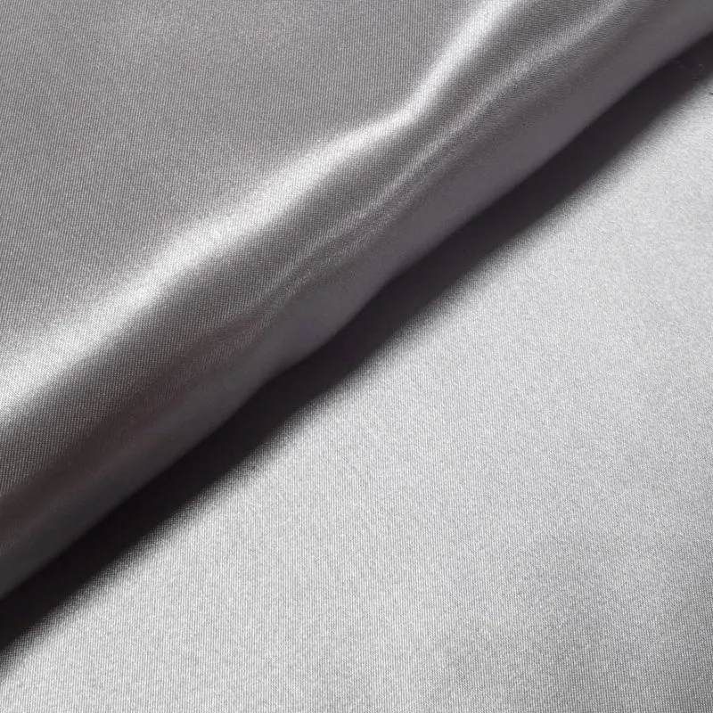 Deko Satin Grau 210 cm breit