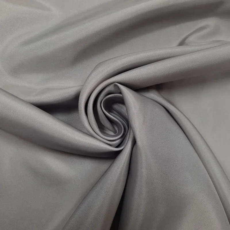 Deko Satin Grau 210 cm breit