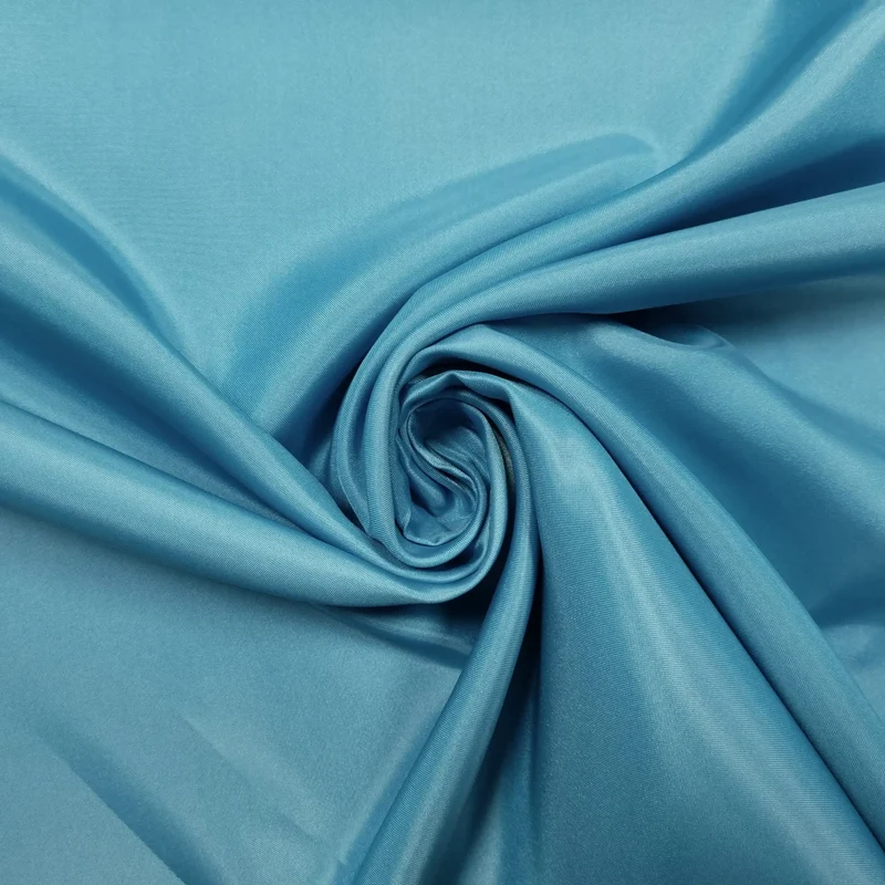 Deko Satin Blau 210 cm breit