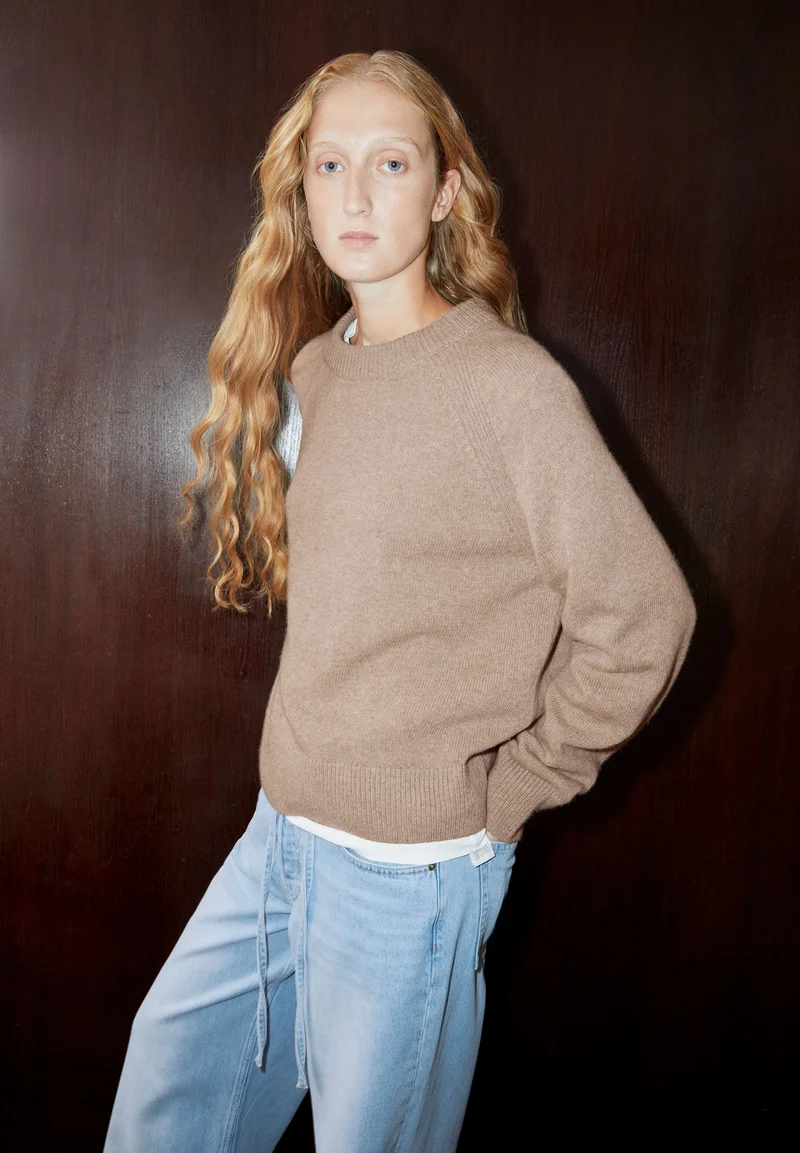 WOLL-STRICKPULLOVER | soft nougat