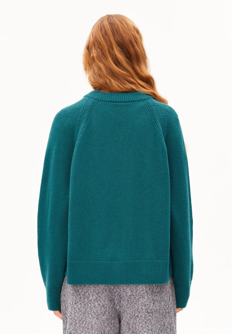 WOLL-STRICKPULLOVER | petrol velvet