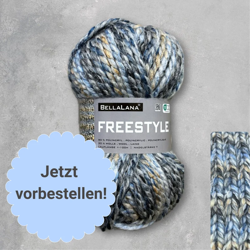 Strick-Set Anfänger FREESTYLE Cardigan (inkl. Anleitung)