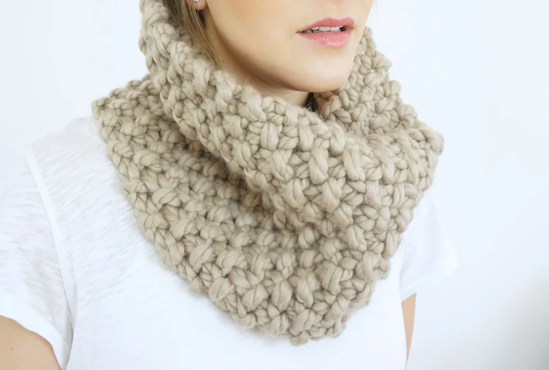 Strickset, Loop Schal Pearl, Wooltwist