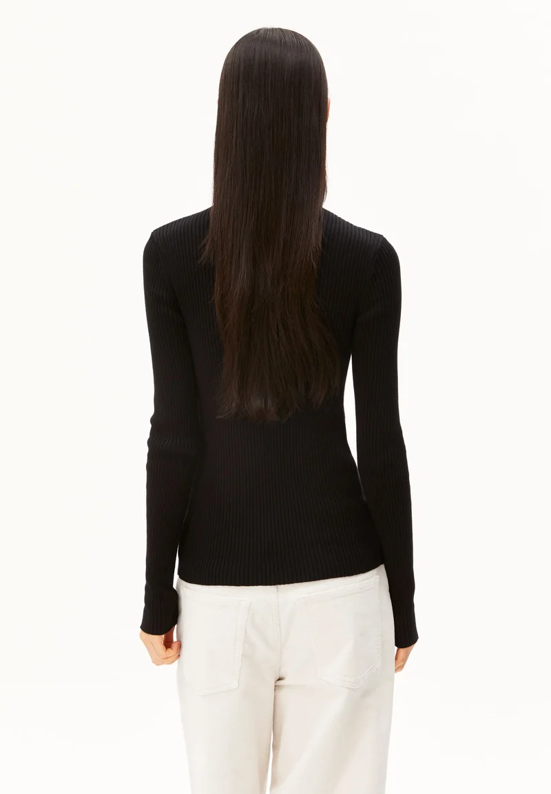 BAUMWOLL-STRICKTROYER | black