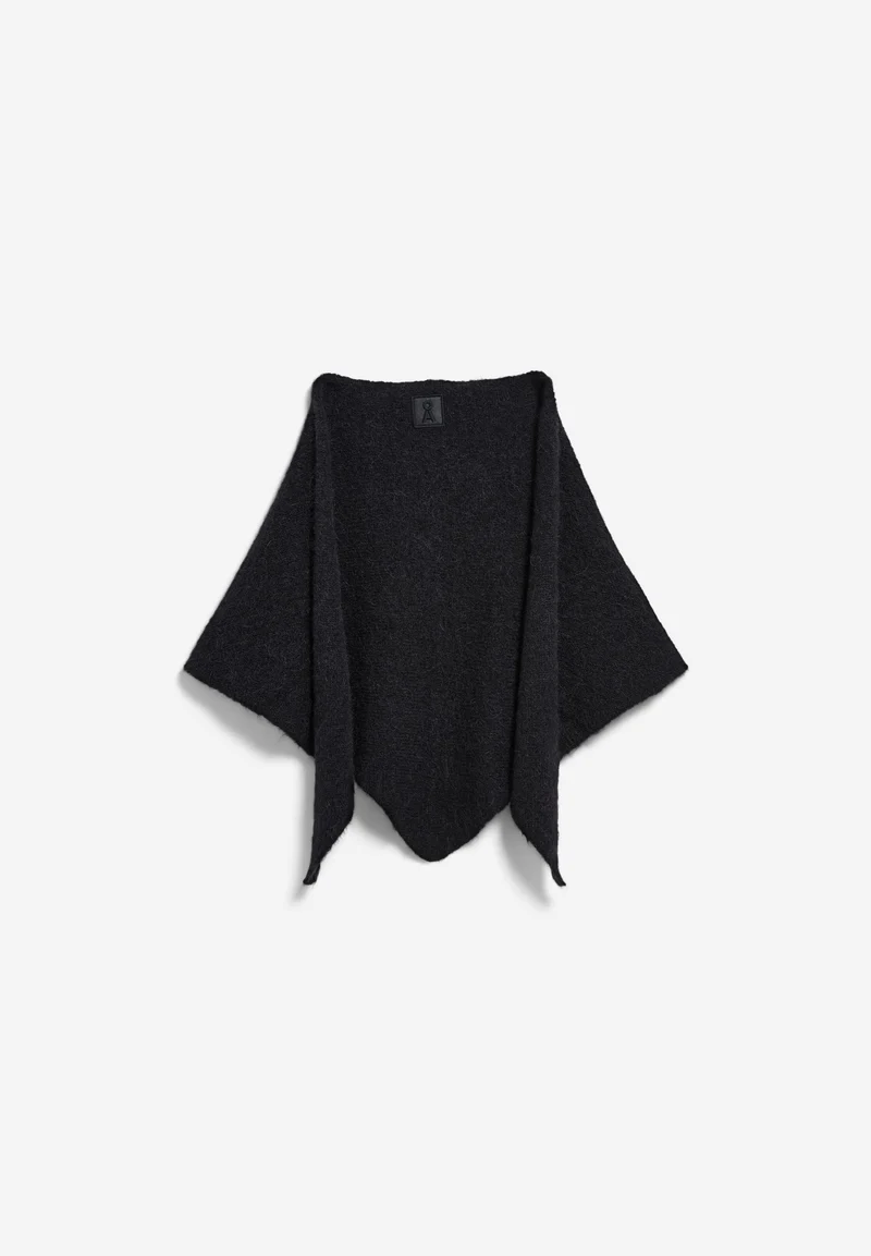 ALPAKA-MIX STRICKSCHAL | black