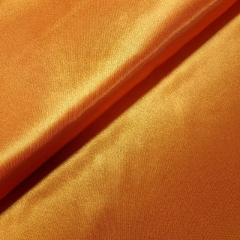 Deko Satin Orange 210 cm breit