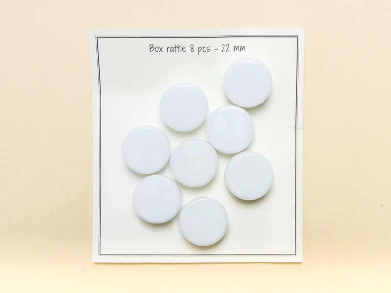 Rasselbox, 22 mm, 8 Stück