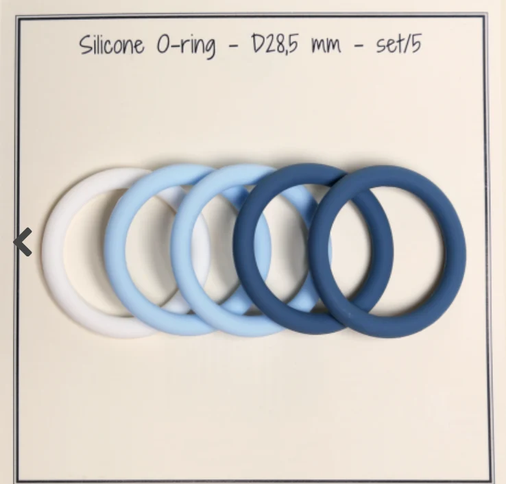 O-Ring für Schnullerkette, Silikon, 28,5 mm