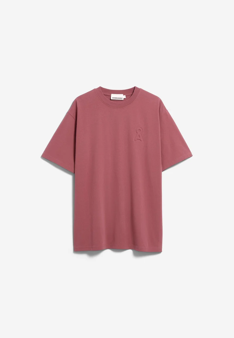 HEAVY BAUMWOLL-T-SHIRT LOGO | velvet ember