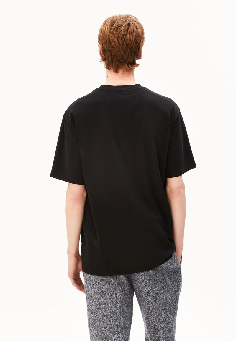 HEAVY BAUMWOLL-T-SHIRT LOGO | black