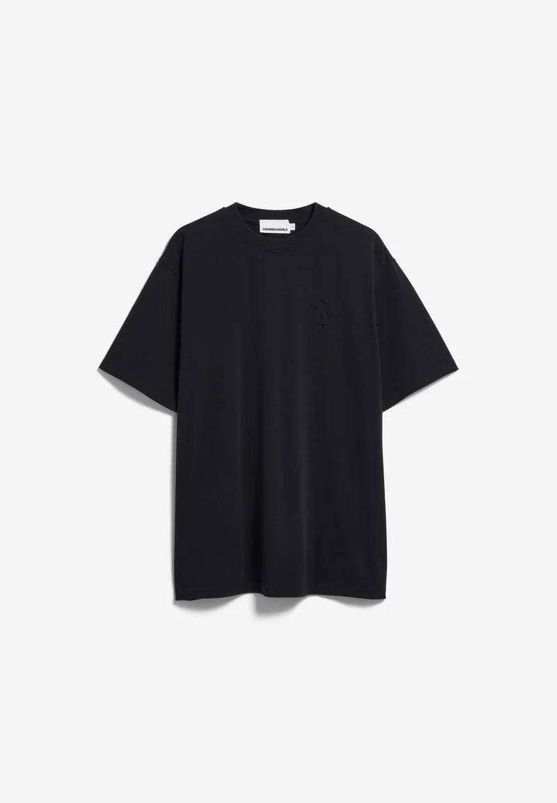 HEAVY BAUMWOLL-T-SHIRT LOGO | black