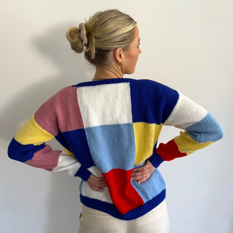 Strick-Set ACTION NEW Patchwork-Pullover (inkl. Strickanleitung)