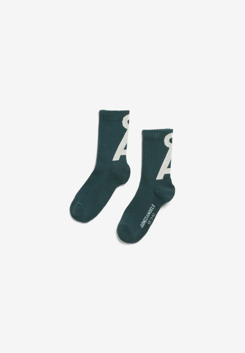 SAAMUS SHORT SOCKEN | midnight reef-oatmilk