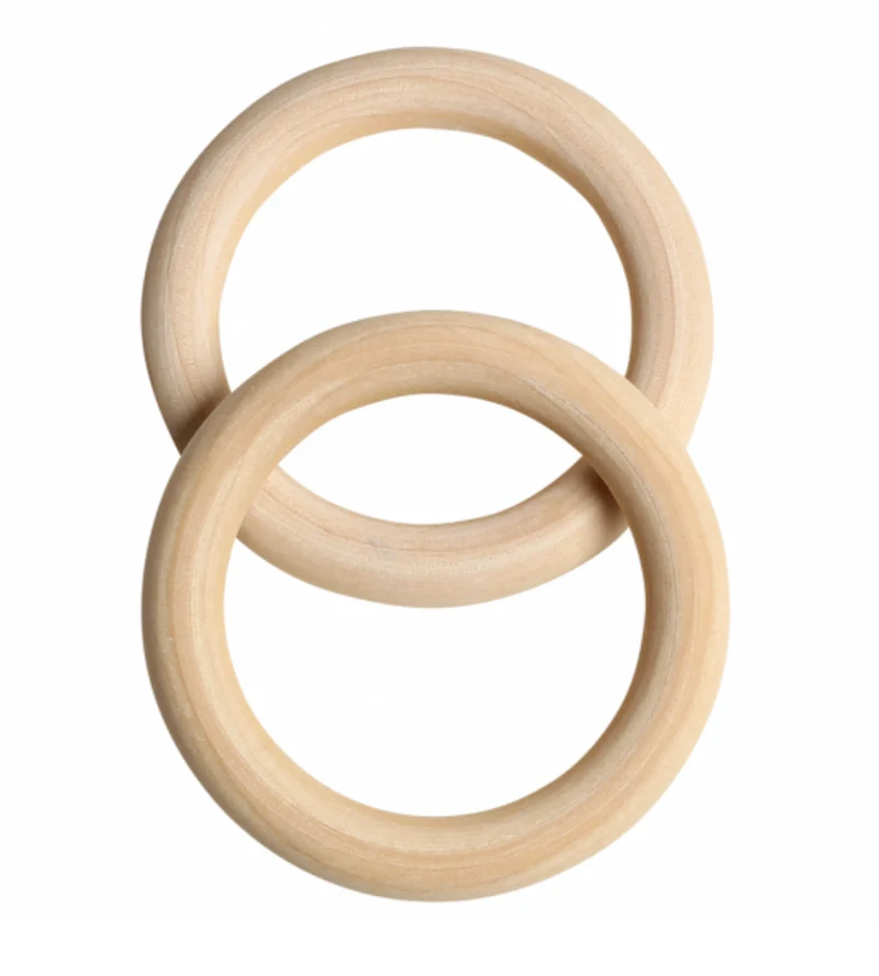 Holzring, 6,8 cm, 2 Stück
