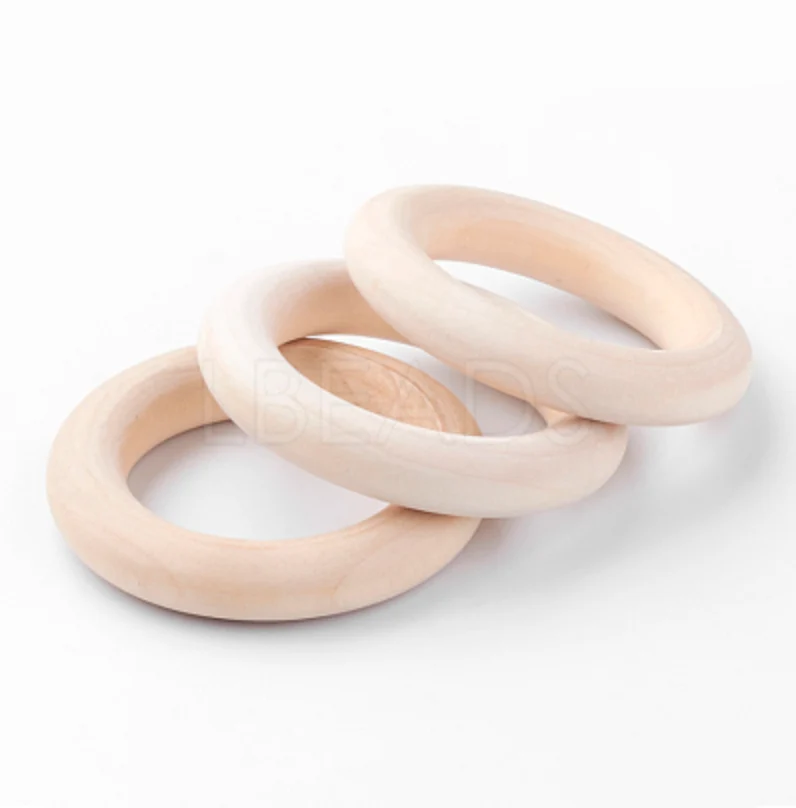Holzringe, 5,5 cm, 2 Stück