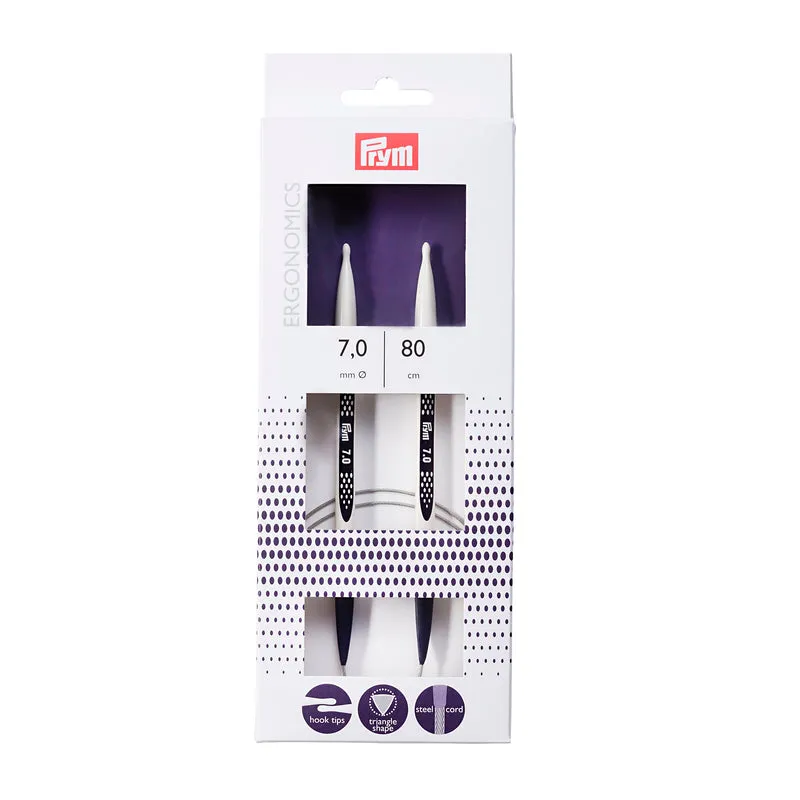 Prym® Ergonomics Rundstricknadeln 80cm Stärke 3mm bis 9mm