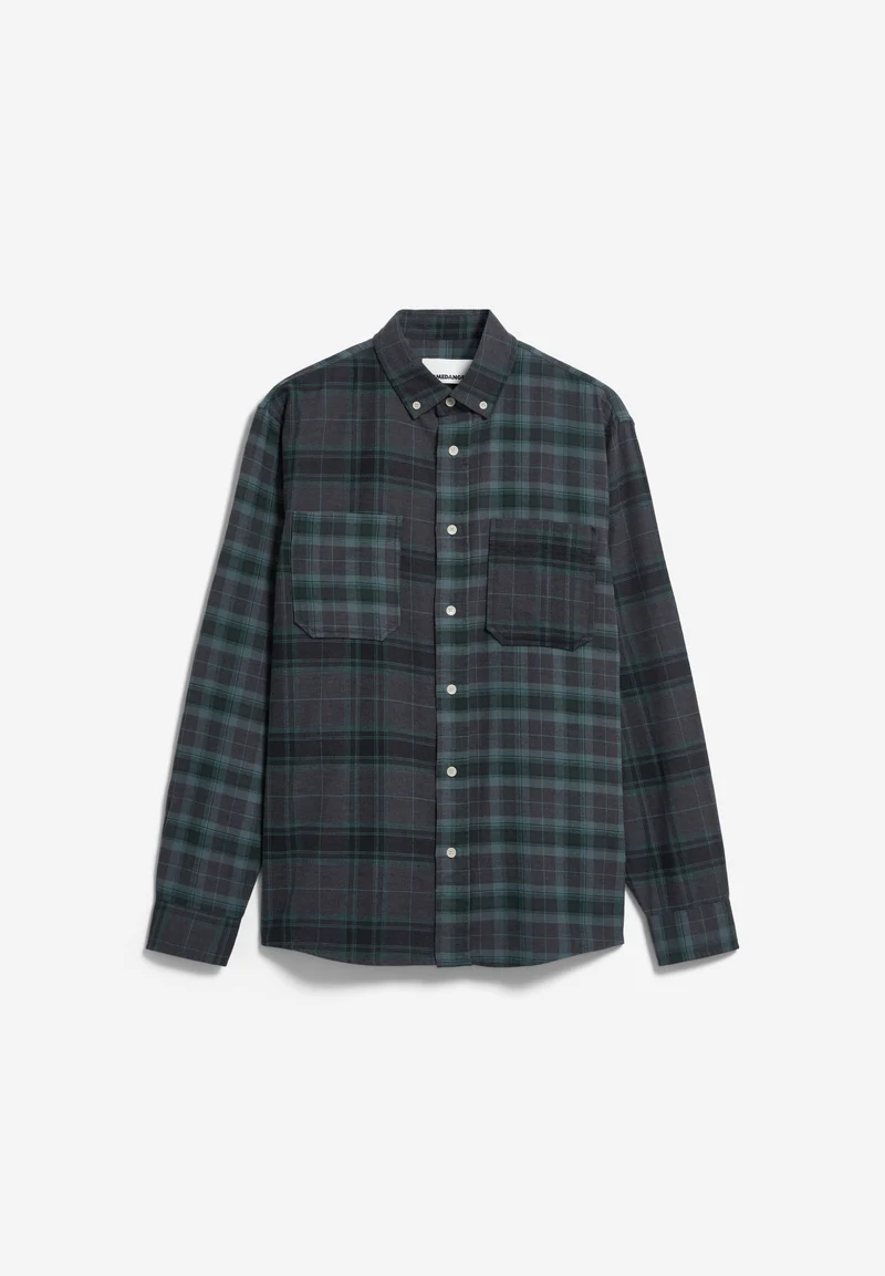 PATCHWORK LANGARMHEMD | black