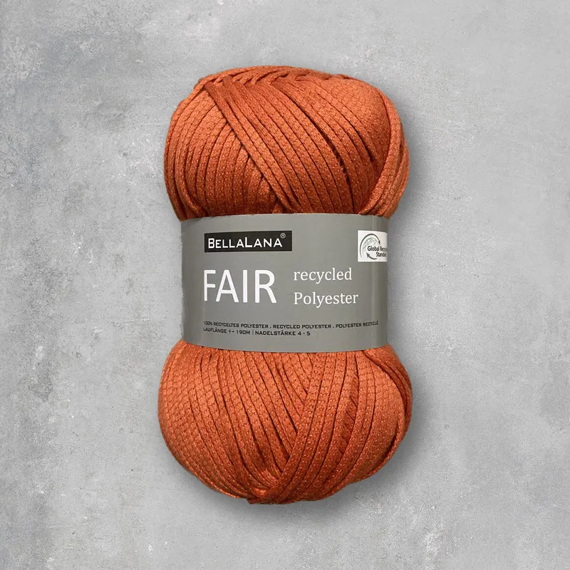 Häkel-Set FAIR recycelt Polyester hübsches Shirt (inkl. Häkelanleitung)