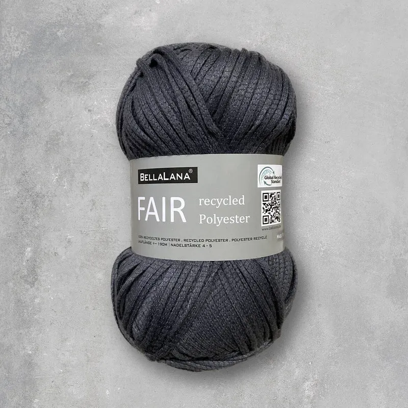 Häkel-Set FAIR recycelt Polyester hübsches Shirt (inkl. Häkelanleitung)